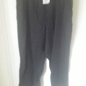 H and M black linen pull on pants XL new with tags